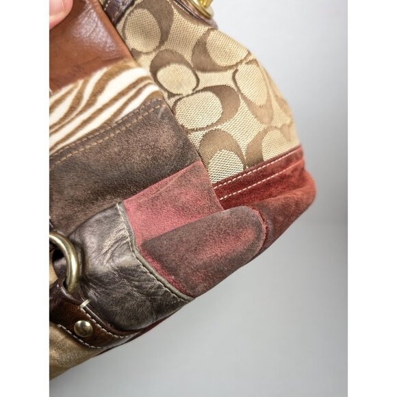 Coach Legacy Limited Edition Holiday Patchwork Leather Tote Bag Purse - Picture 12 of 16